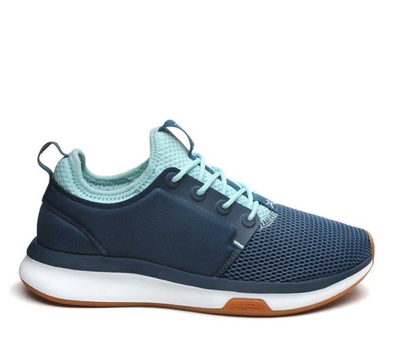 Kuru ATOM Athletic Sneaker TidalWave-White-Oasis Blue | 72135-ZMYR
