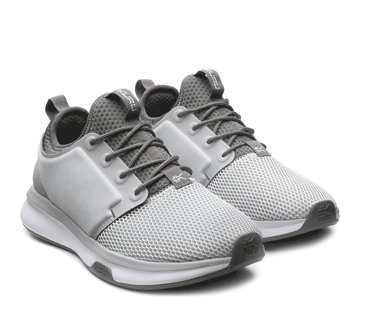 Kuru ATOM Athletic Sneaker Cloud Gray-White-Iron Gray | 70594-ZJCK