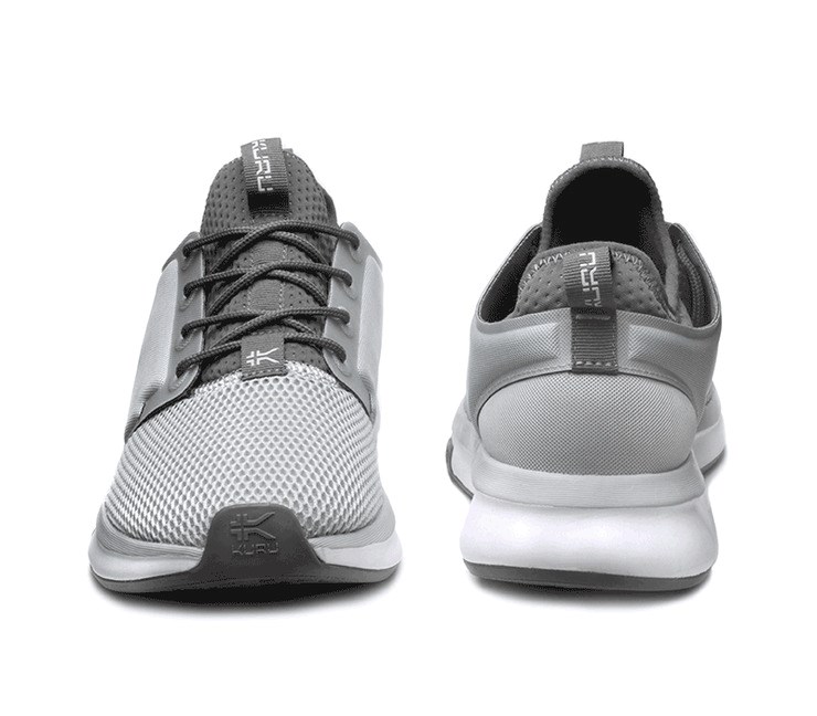 Kuru ATOM Athletic Sneaker Cloud Gray-White-Iron Gray | 70594-ZJCK