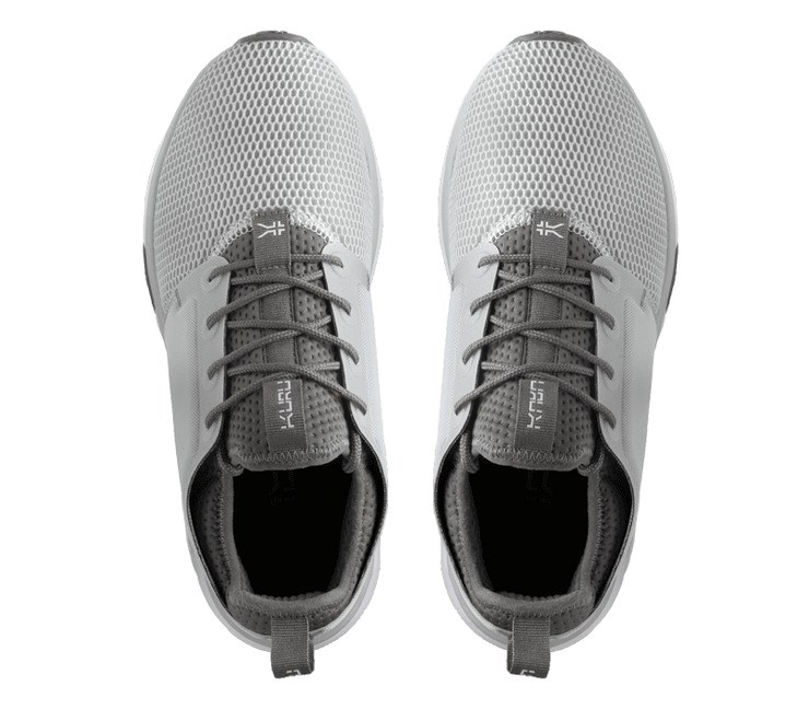 Kuru ATOM Athletic Sneaker Cloud Gray-White-Iron Gray | 70594-ZJCK