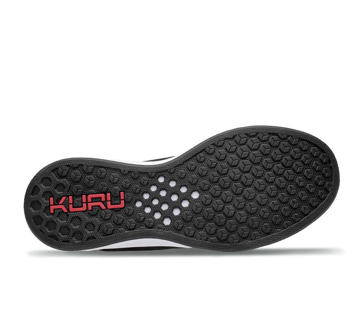 Kuru ATOM Athletic Sneaker Jet Black-White-FireRed | 79814-BDPE