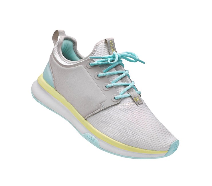 Kuru ATOM WIDE Athletic Sneaker Wide Bright White-IceBlue | 40612-GHKW