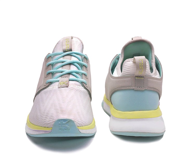 Kuru ATOM WIDE Athletic Sneaker Wide Bright White-IceBlue | 40612-GHKW