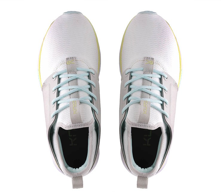 Kuru ATOM WIDE Athletic Sneaker Wide Bright White-IceBlue | 40612-GHKW