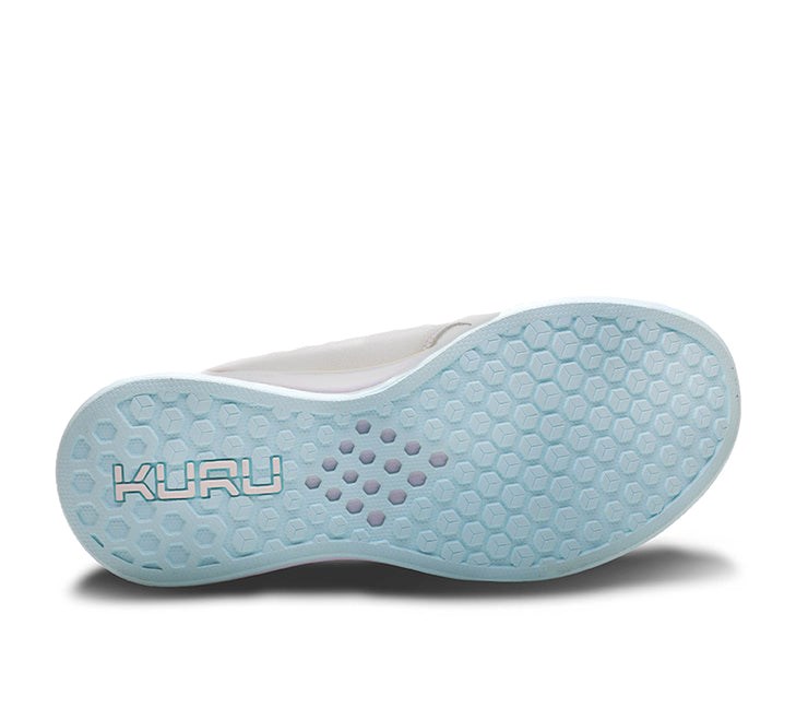 Kuru ATOM WIDE Athletic Sneaker Wide Bright White-IceBlue | 40612-GHKW