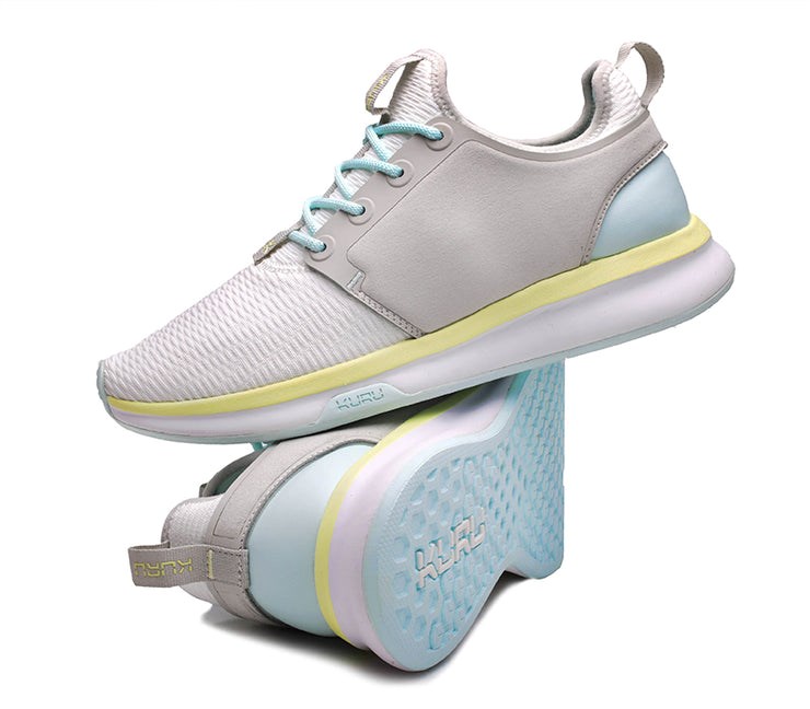 Kuru ATOM WIDE Athletic Sneaker Wide Bright White-IceBlue | 40612-GHKW