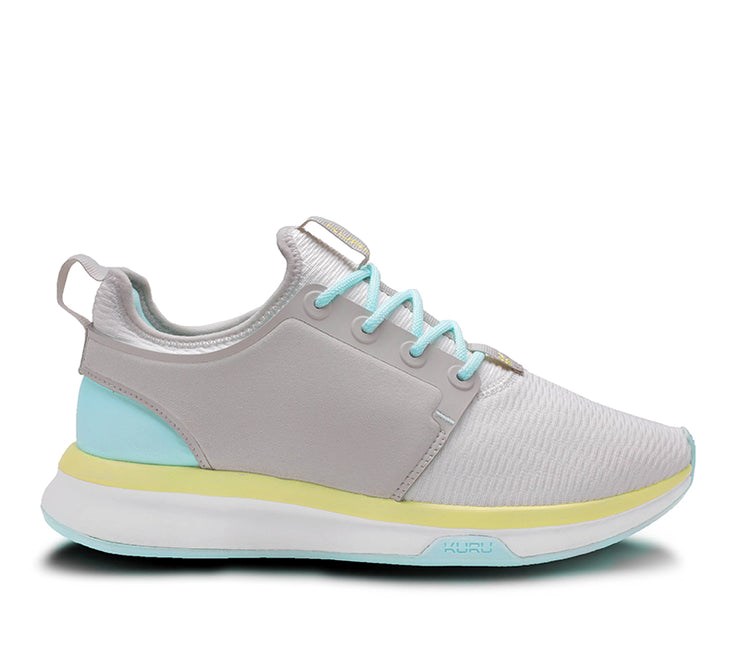 Kuru ATOM WIDE Athletic Sneaker Wide Bright White-IceBlue | 40612-GHKW