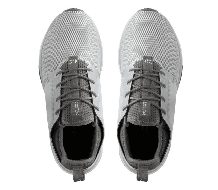 Kuru ATOM WIDE Athletic Sneaker Wide Cloud Gray-White-Iron Gray | 98523-IAXQ