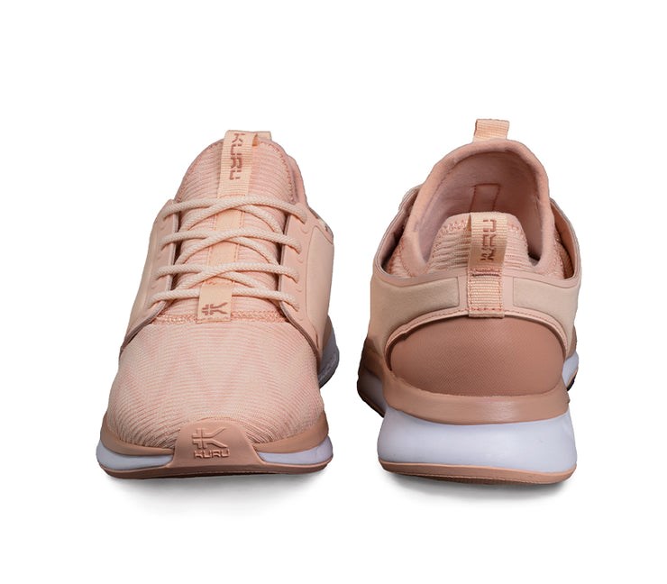 Kuru ATOM WIDE Athletic Sneaker Wide Pink Sand-White-Clay Pink | 85327-KAQX