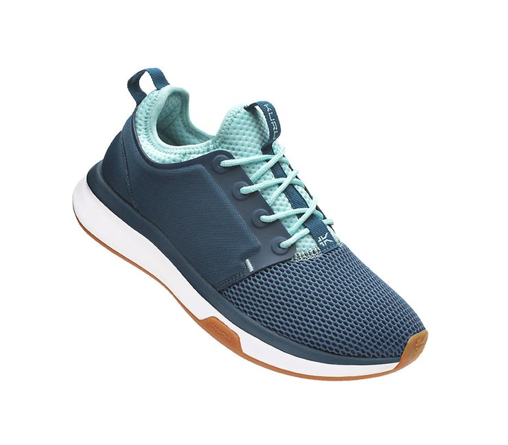 Kuru ATOM WIDE Athletic Sneaker Wide TidalWave-White-Oasis Blue | 28549-LWTG