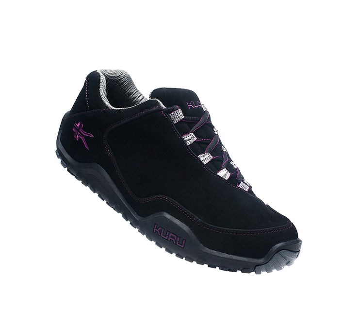 Kuru CHICANE Trail Hiking Shoe Jet Black-Boysenberry | 47139-XZRV