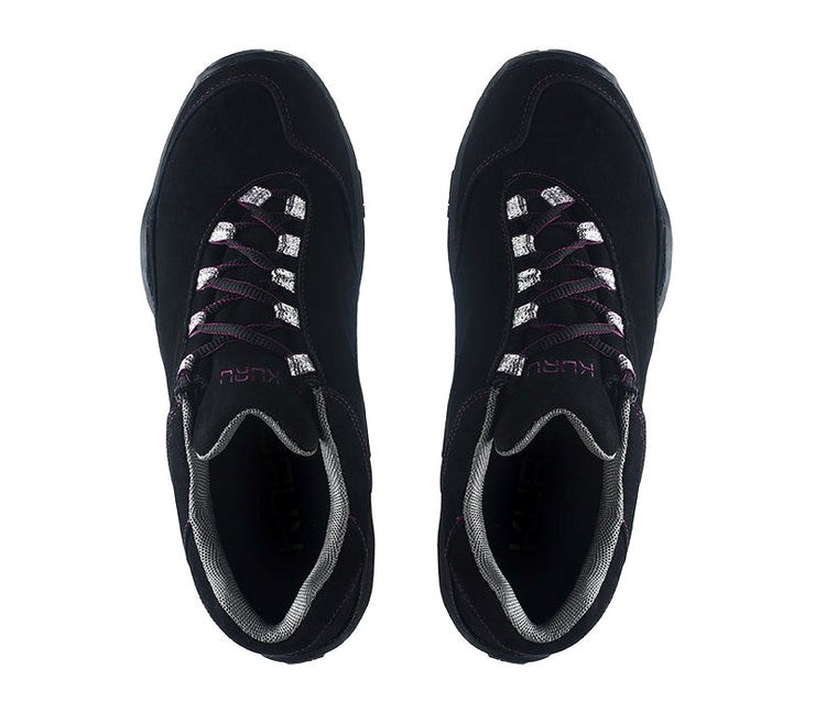 Kuru CHICANE Trail Hiking Shoe Jet Black-Boysenberry | 47139-XZRV