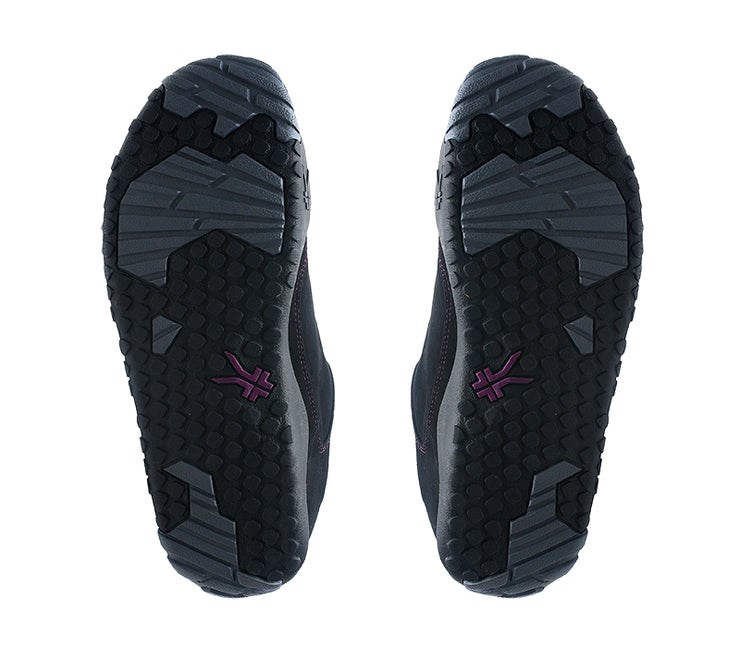 Kuru CHICANE Trail Hiking Shoe Jet Black-Boysenberry | 47139-XZRV