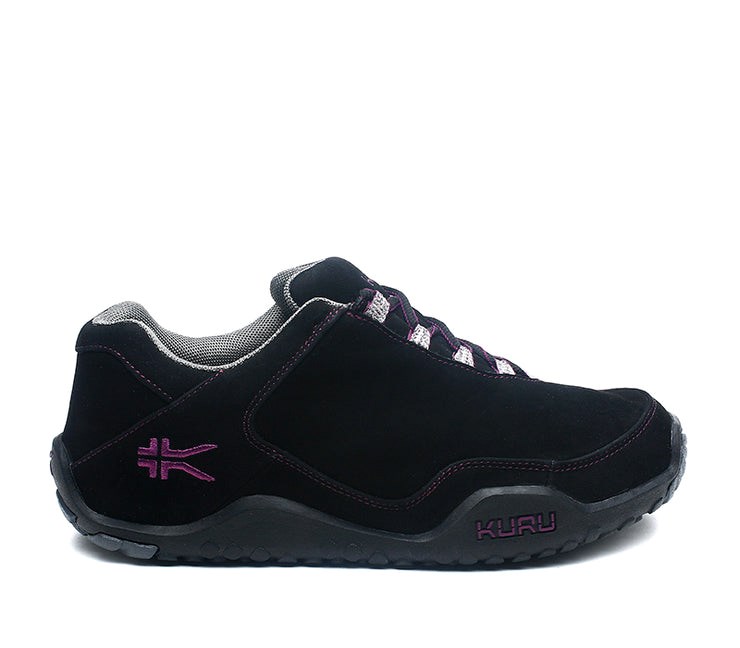 Kuru CHICANE Trail Hiking Shoe Jet Black-Boysenberry | 47139-XZRV