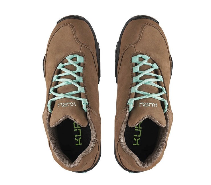 Kuru CHICANE Trail Hiking Shoe Warmstone-Jet Black-Mint Green | 25841-GYPQ