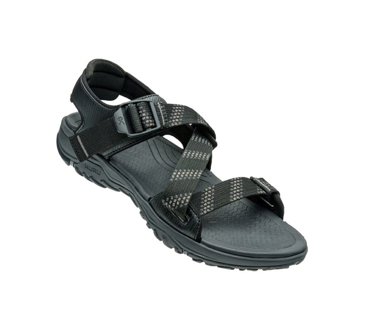 Kuru CURRENT Sandal Jet Black-Slate Gray | 51786-PQYN