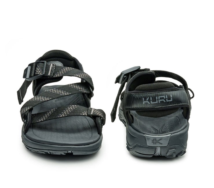 Kuru CURRENT Sandal Jet Black-Slate Gray | 51786-PQYN