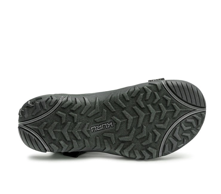 Kuru CURRENT Sandal Jet Black-Slate Gray | 51786-PQYN