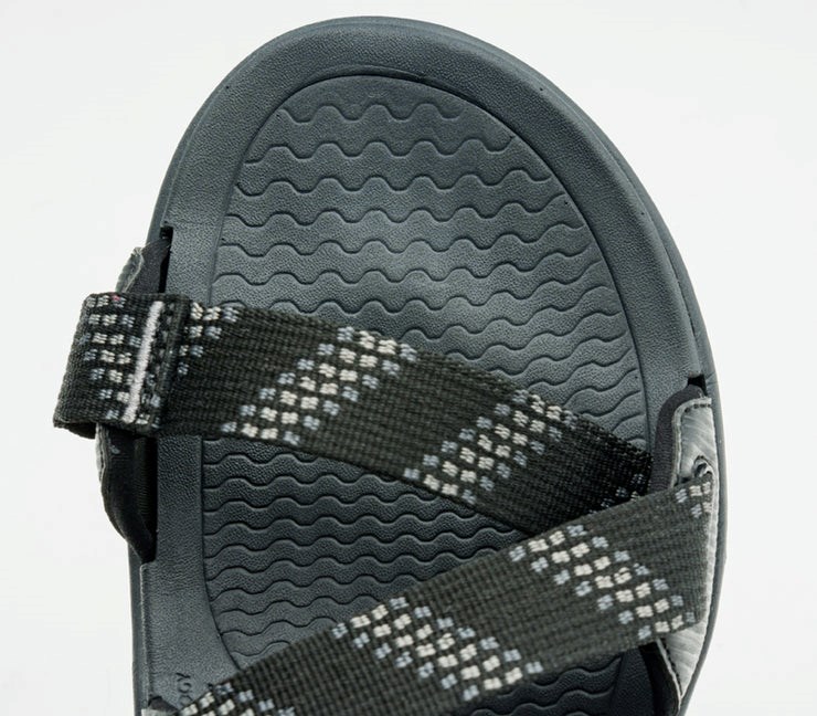 Kuru CURRENT Sandal Jet Black-Slate Gray | 51786-PQYN