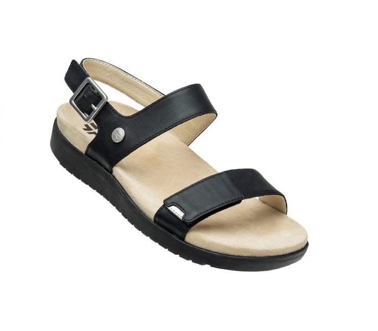 Kuru GLIDE Sandal Jet Black-Sand | 15638-ILUT