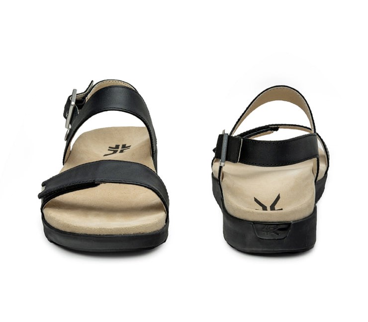 Kuru GLIDE Sandal Jet Black-Sand | 15638-ILUT