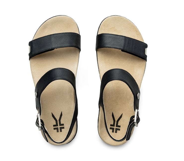 Kuru GLIDE Sandal Jet Black-Sand | 15638-ILUT