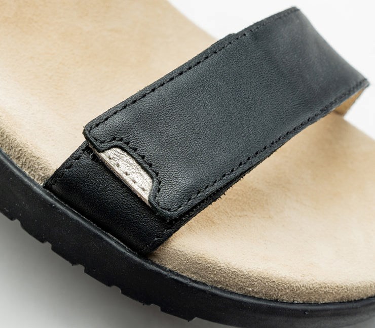 Kuru GLIDE Sandal Jet Black-Sand | 15638-ILUT