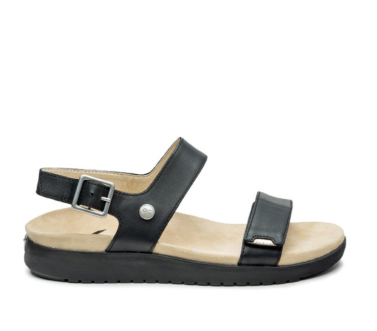 Kuru GLIDE Sandal Jet Black-Sand | 15638-ILUT