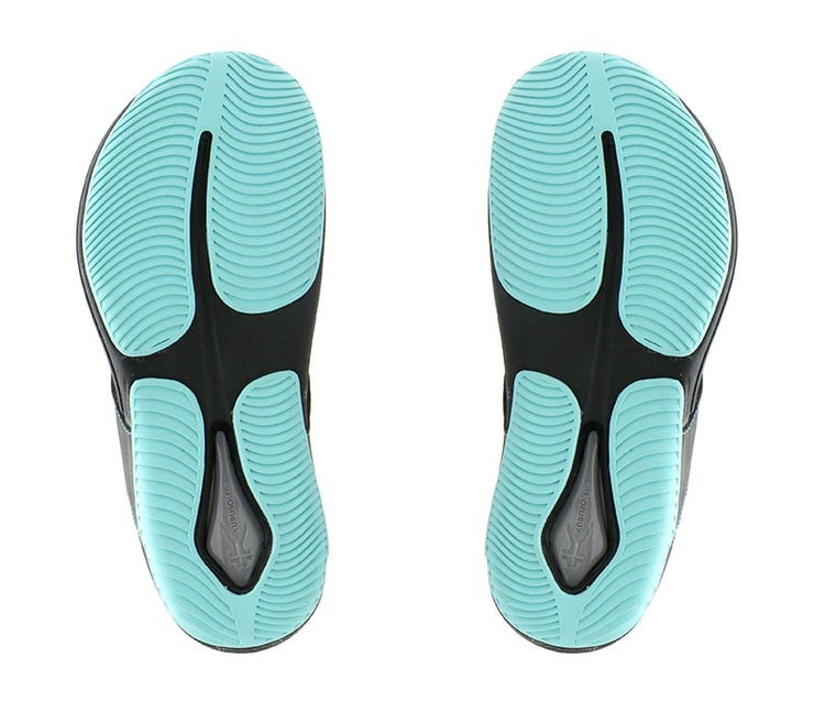 Kuru KALA Sandal Jet Black-Blue Breeze | 67981-BHIR