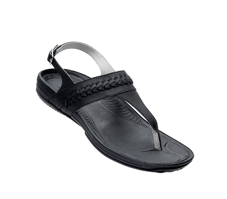 Kuru LETTI Sandal Jet Black | 85602-GPJF