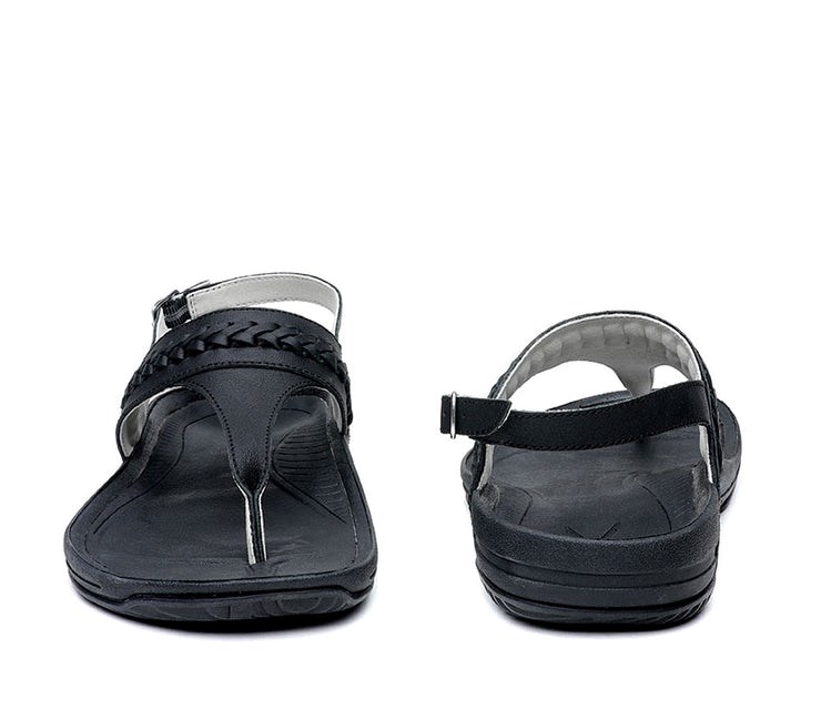 Kuru LETTI Sandal Jet Black | 85602-GPJF