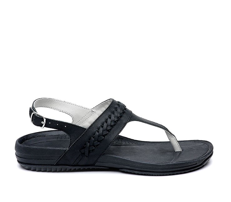 Kuru LETTI Sandal Jet Black | 85602-GPJF