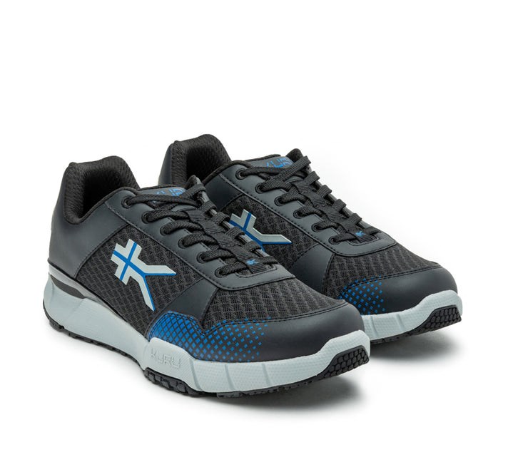 Kuru QUANTUM Fitness Sneaker Jet Black-Fog Gray-Classic Blue | 12679-KCVX