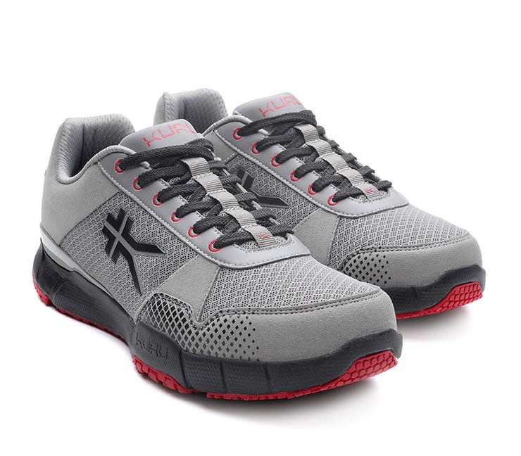 Kuru QUANTUM Fitness Sneaker Wide Tungsten-Cardinal Black | 08245-XZAP