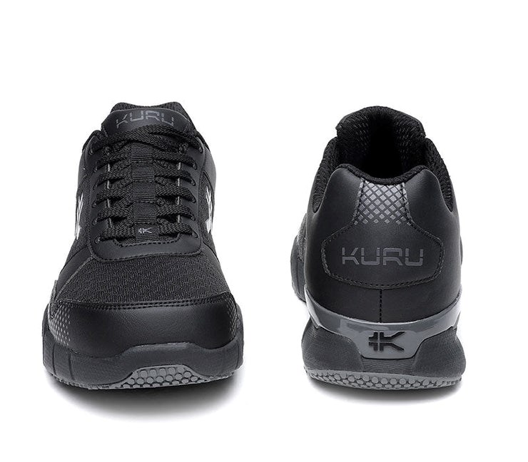 Kuru QUANTUM WIDE Fitness Sneaker Wide Jet Black-Charcoal | 87109-CWOB