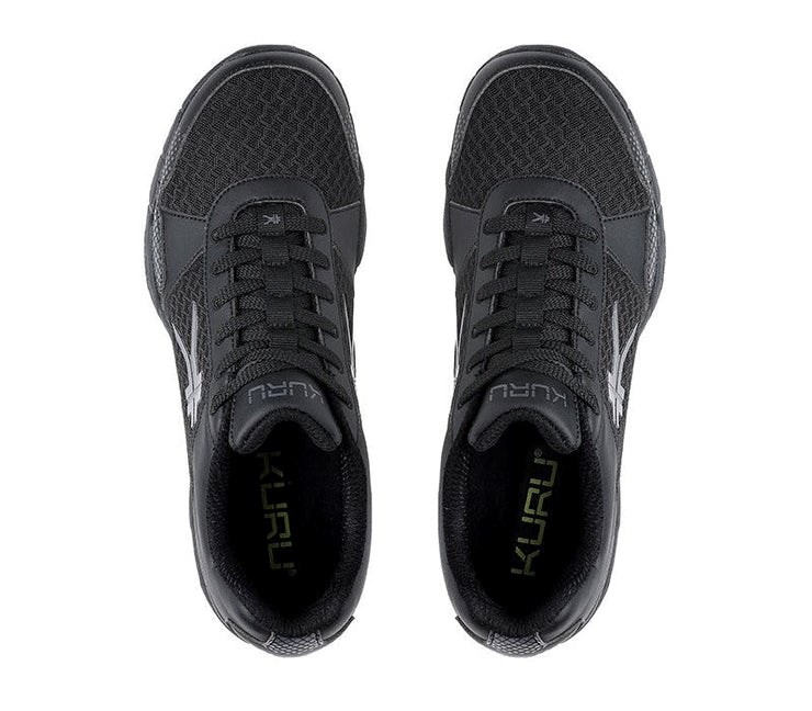 Kuru QUANTUM WIDE Fitness Sneaker Wide Jet Black-Charcoal | 87109-CWOB