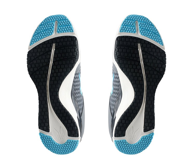 Kuru QUANTUM WIDE Fitness Sneaker Wide UrbanConcrete-White-Topaz Blue | 60143-XTKO