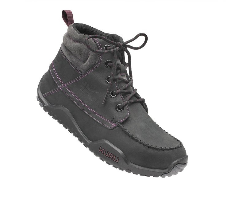 Kuru QUEST Hiking Boot Jet Black-Basalt-Fig Purple | 05742-JUIZ