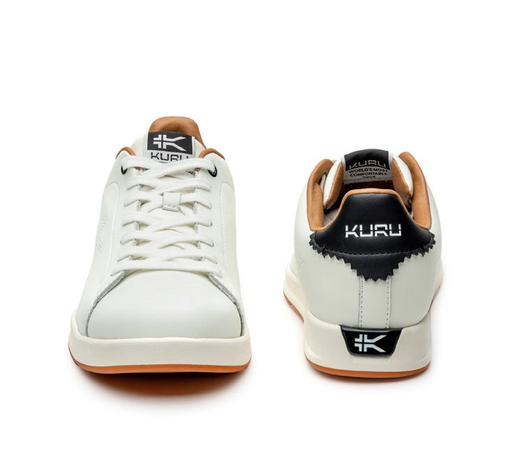 Kuru ROAM Classic Court Sneaker Bright White-Jet Black | 61502-EAJU