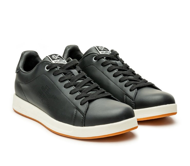 Kuru ROAM Classic Court Sneaker Jet Black-Bright White | 65984-ZMXD