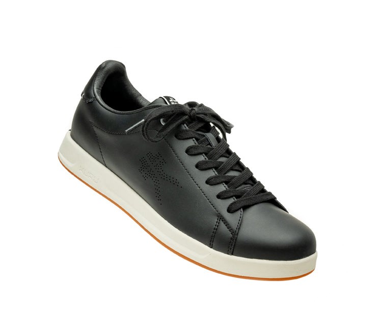 Kuru ROAM Classic Court Sneaker Jet Black-Bright White | 65984-ZMXD