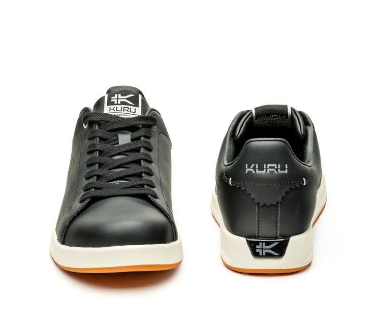 Kuru ROAM Classic Court Sneaker Jet Black-Bright White | 65984-ZMXD