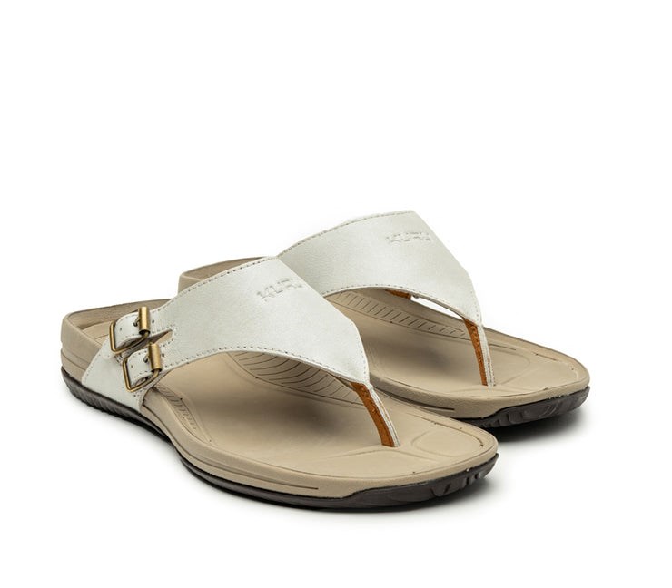 Kuru SUOMI Sandal Soft White-Sand | 12579-HFXR