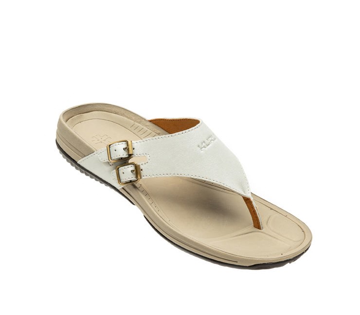 Kuru SUOMI Sandal Soft White-Sand | 12579-HFXR