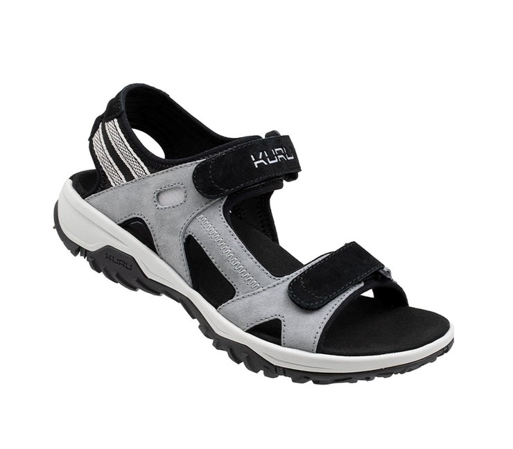 Kuru TREAD Sandal Fossil Gray-Sky Blue-Jet Black | 61024-DLHZ