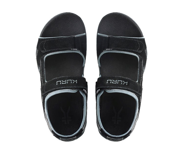 Kuru TREAD Sandals Jet Black-EmpireSteel | 51602-HDAT