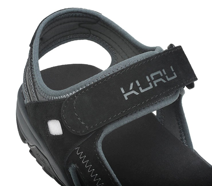 Kuru TREAD Sandals Jet Black-EmpireSteel | 51602-HDAT